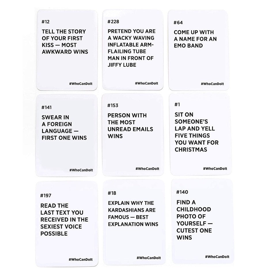 Who Can Do It A Party Game