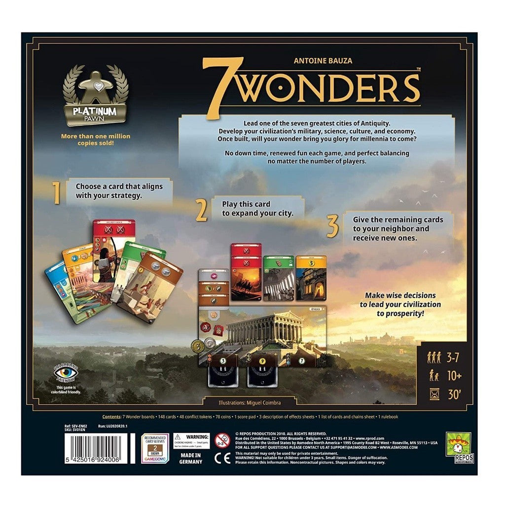 7 Wonders Board Game New Edition