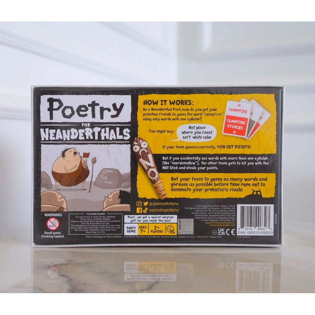 Poetry for Neanderthals (2020)