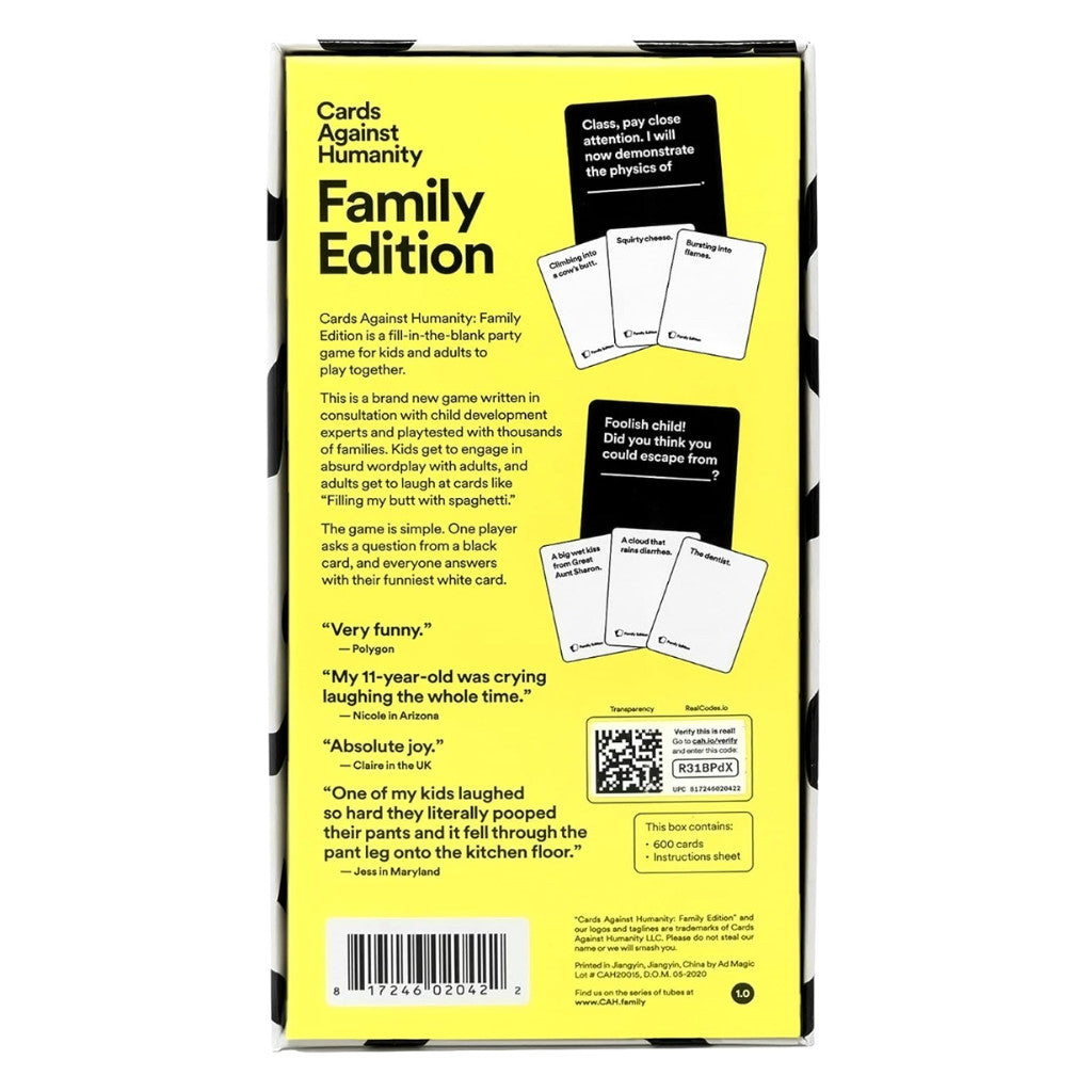 Cards Against Humanity: Family Edition